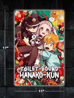 Toilet-Bound Hanako-Kun anime show poster - 11x17 wall art print merch manga